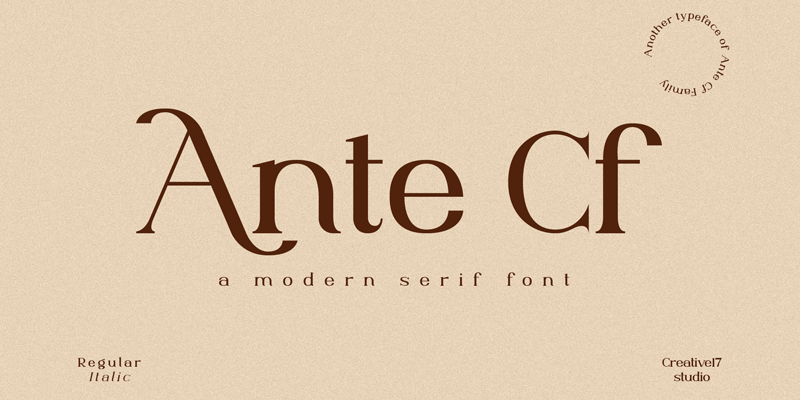 Ante Cf Serif Demo