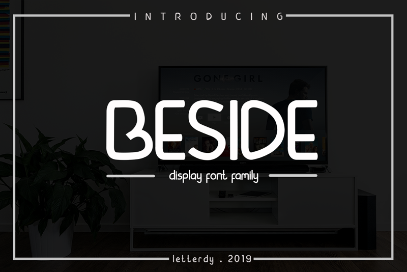 beside