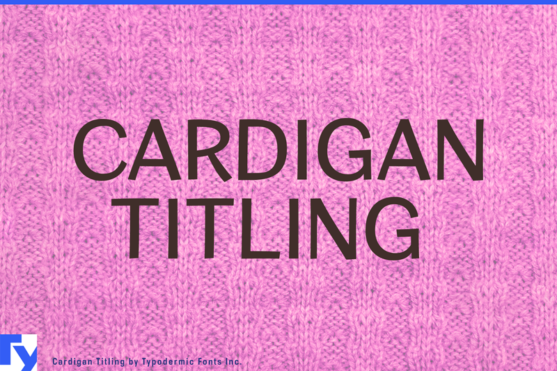 Cardigan Titling Rg