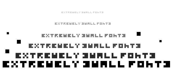 Extremely Small Fonts