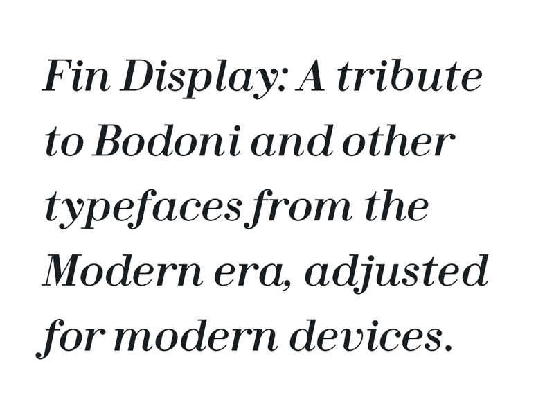 Fin Serif Display Bold