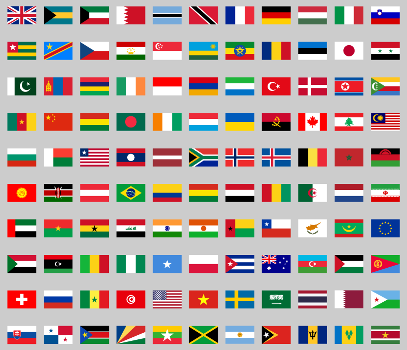 flags color world