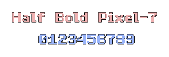 Half Bold Pixel-7