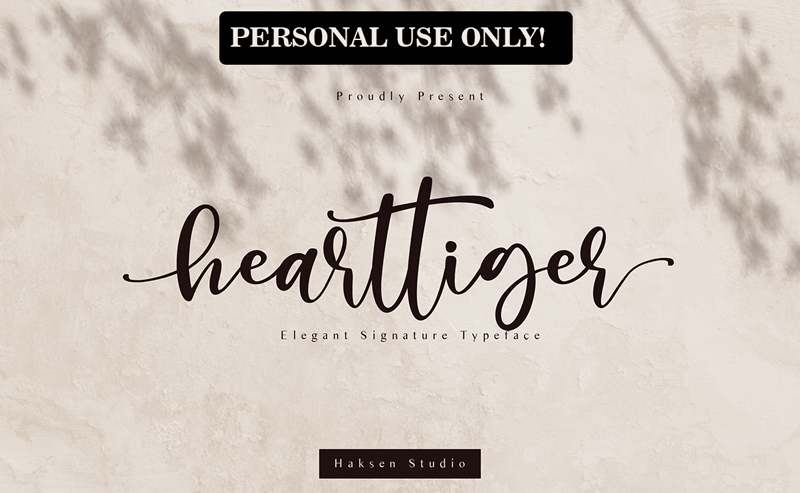 Hearttiger - Personal Use