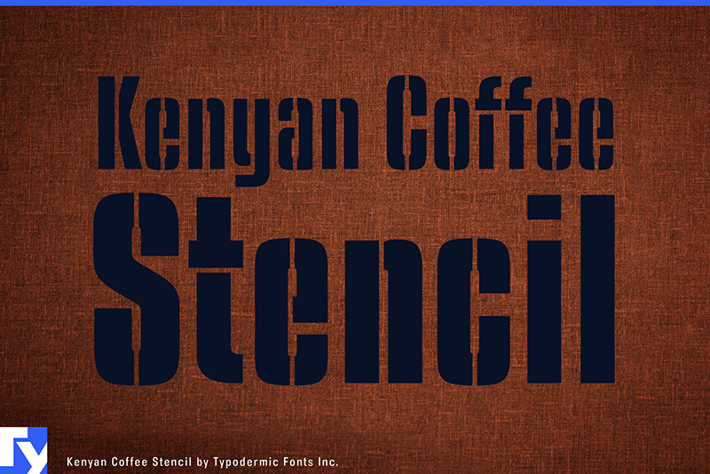 Kenyan Coffee Stencil Sb