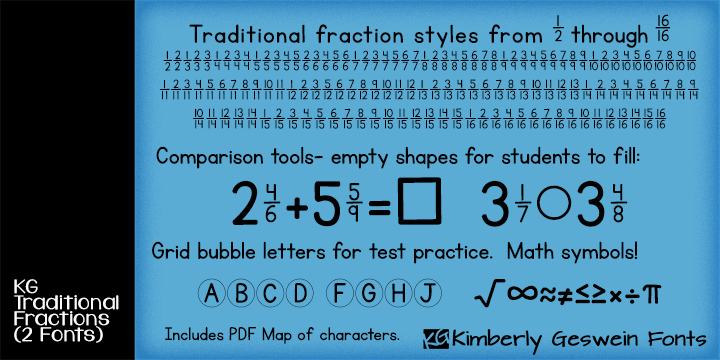 KG Traditional Fractions