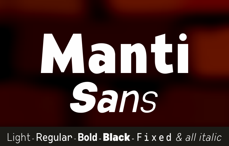 Manti Sans Black Demo