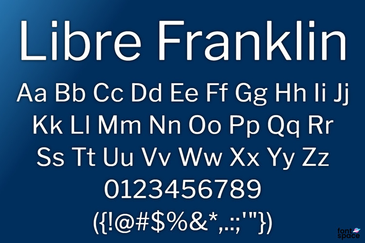 Libre Franklin Black