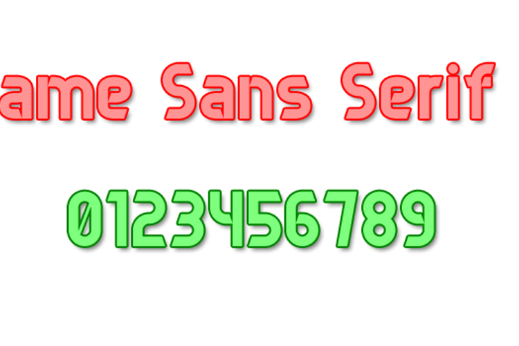 Game Sans Serif 7