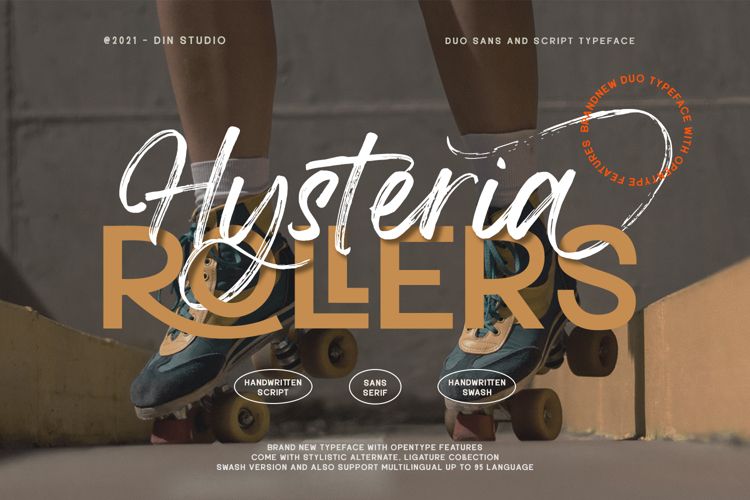 Hysteria Rollers Sans Serif Per