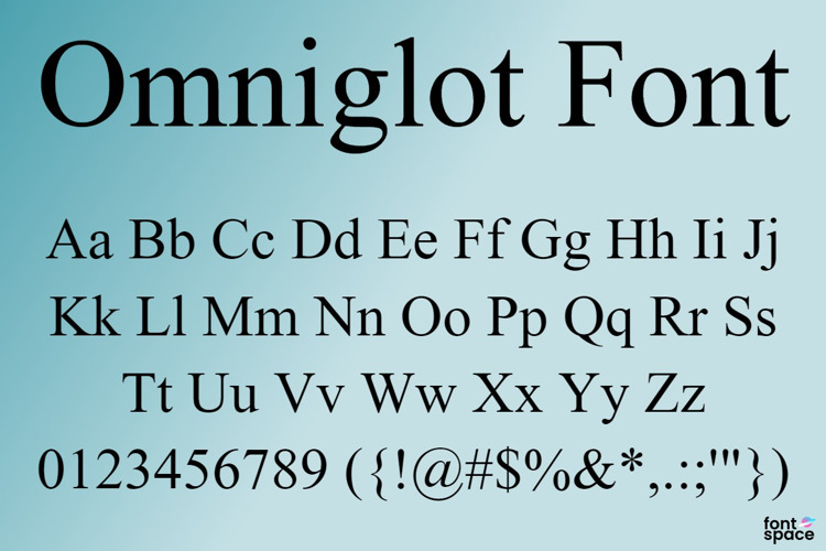 Omniglot Font