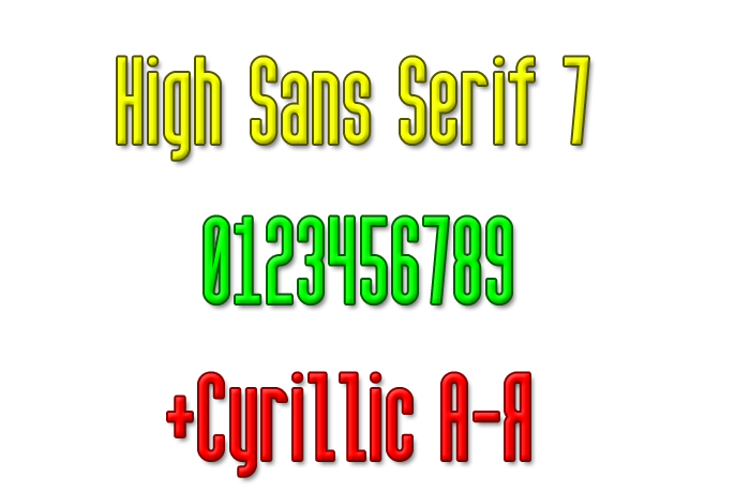 High Sans Serif 7