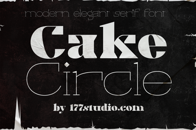 Cake Black Font