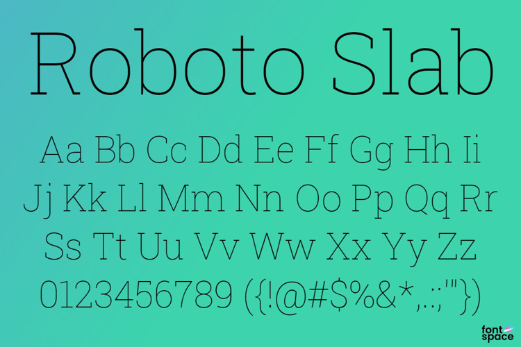 Roboto Slab Black