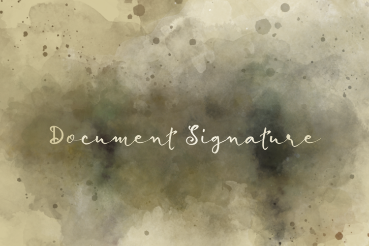 d Document Signature