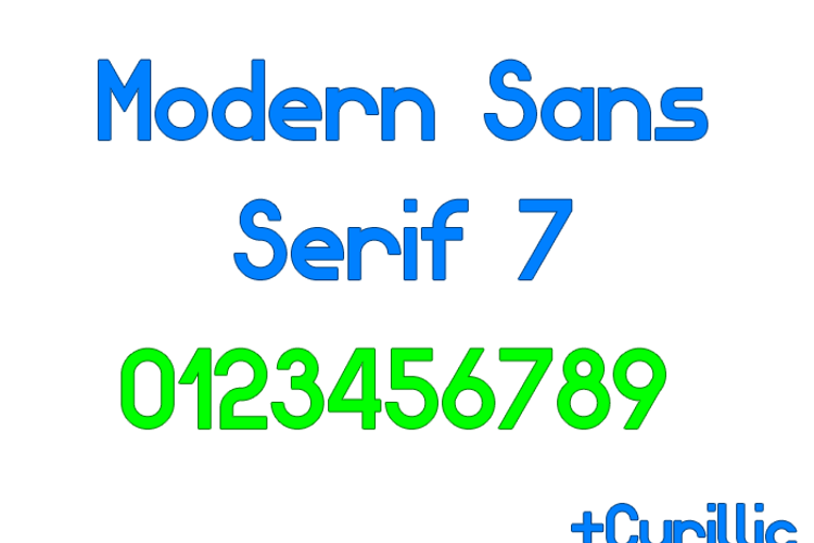 Modern Sans Serif 7