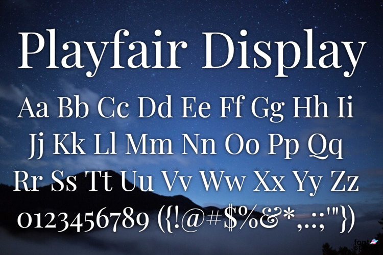 Playfair Display Black