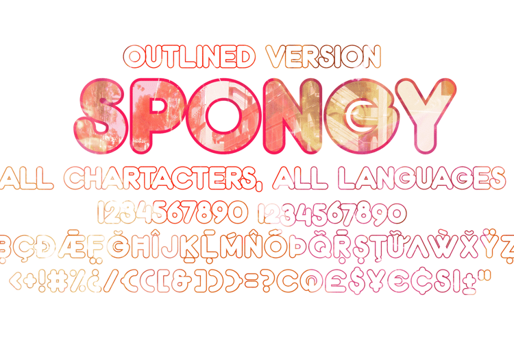 Spongy PERSONAL USE ONLY Bold