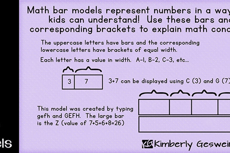 KG Math Bar Models